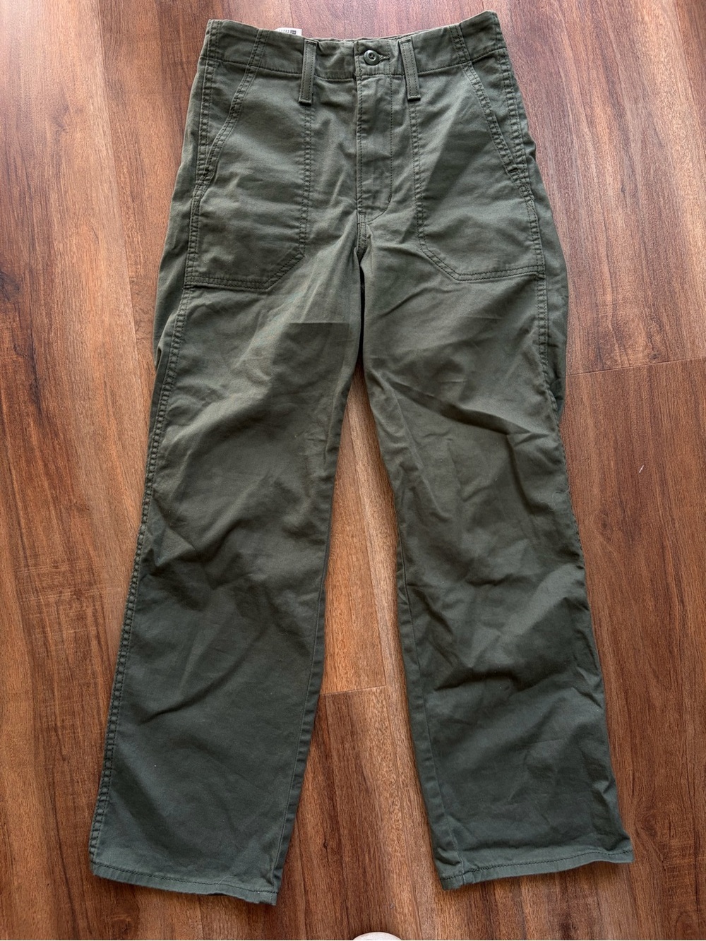 Levi’s Utility Carpenter Pants Olive Green Straight Leg Cotton Workwear Khaki - Picture 2 of 12